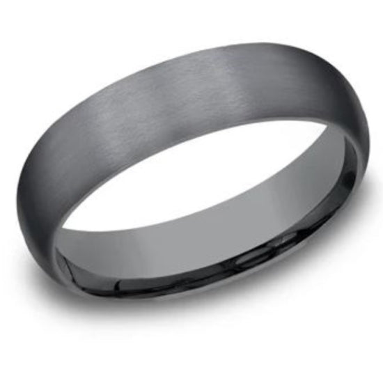 6mm Dark Tantalum Satin Finish Wedding Band (9039386771686) (10800540713153)
