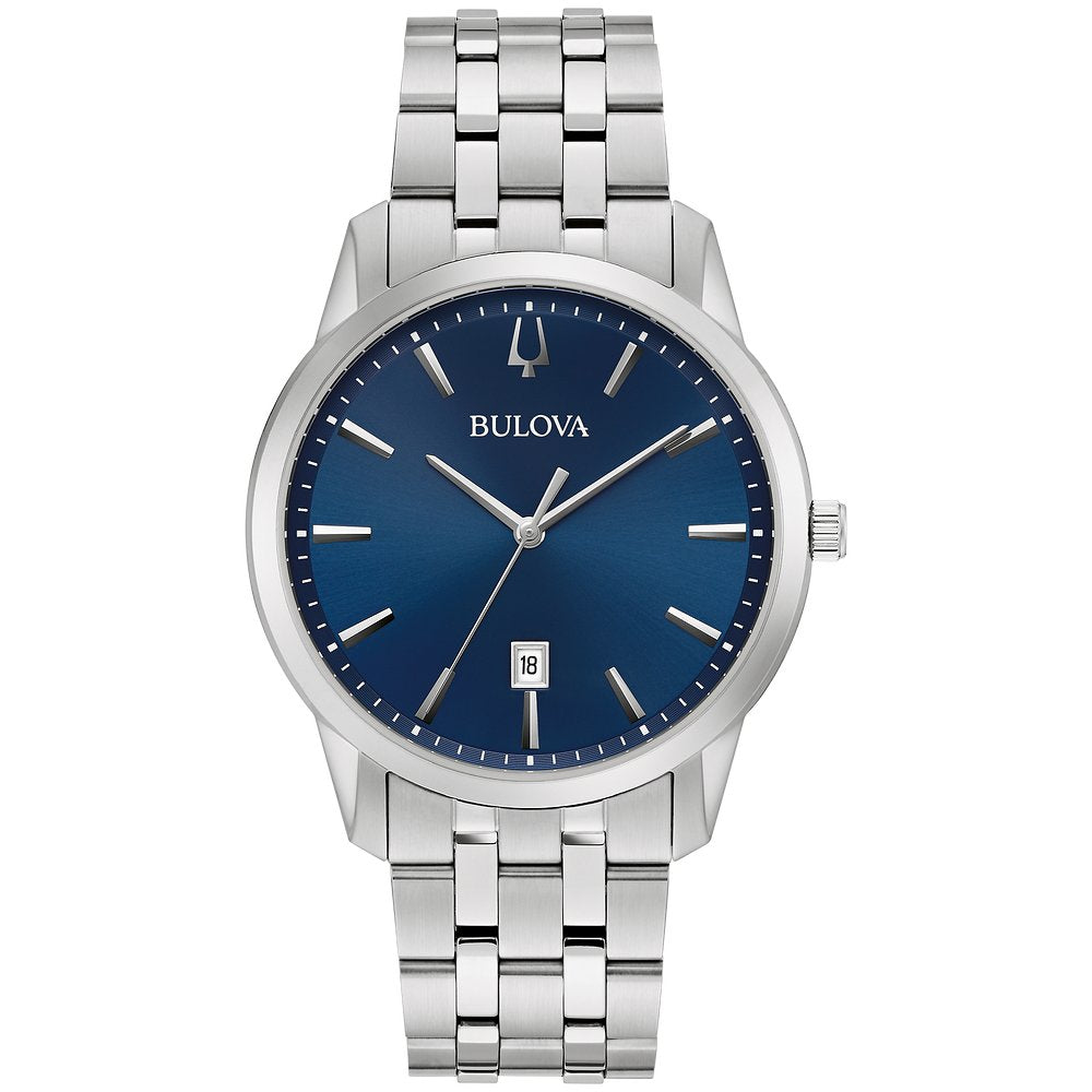 Bulova Silver-Tone Stainless Steel Dress/Classic Classic Sutton Mens Watch (042429581135) 96B338