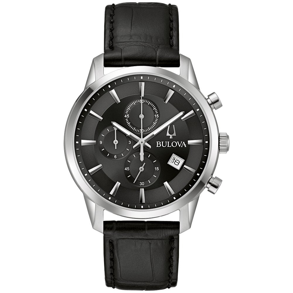 Bulova Silver-Tone Stainless Steel Dress/Classic Classic Sutton Mens Watch (042429594135) 96B403