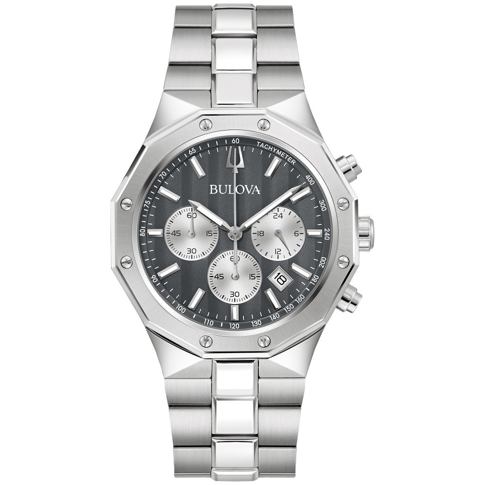 Bulova Silver-Tone Stainless Steel Dress/Classic Classic Prestige Mens Watch (042429603349) 96B459