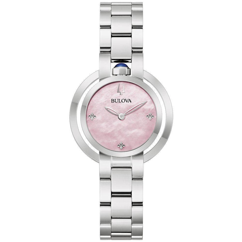 Bulova Silver-Tone Stainless Steel Dress/Classic Classic Rubaiyat Ladies Watch (042429603424) 96L338