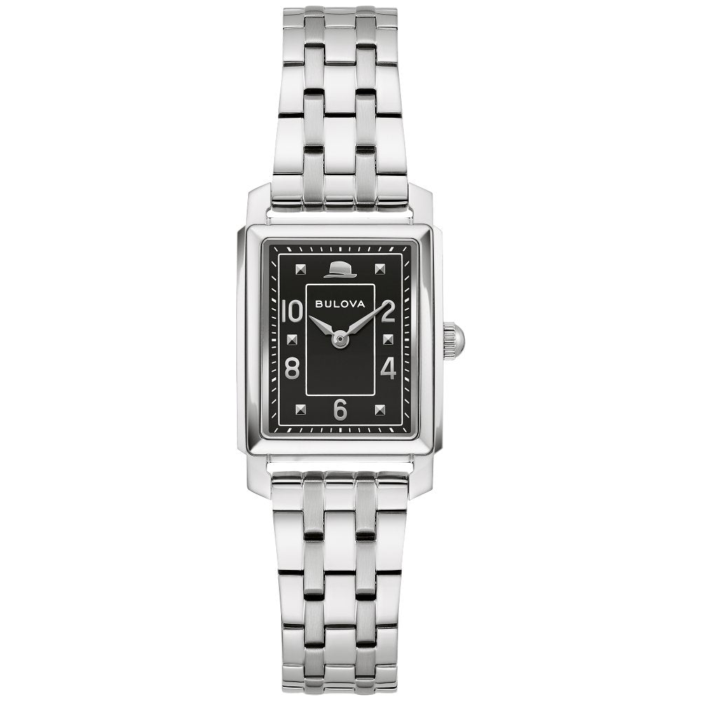 Bulova Silver-Tone Stainless Steel Dress/Classic Frank Sinatra The Very Thought of You Ladies Watch (042429603615) 96L341
