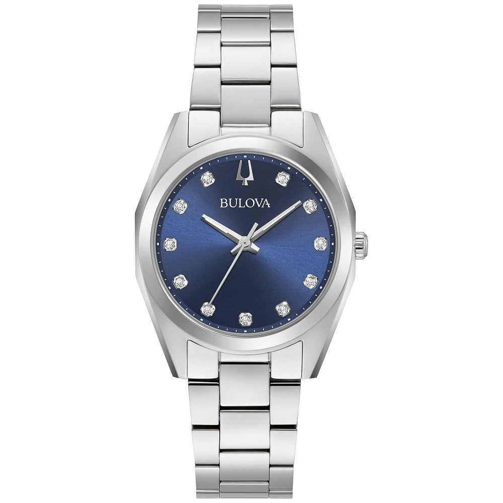 Bulova Silver-Tone Stainless Steel Dress/Classic Classic Surveyor Ladies Watch (042429587939) 96P229