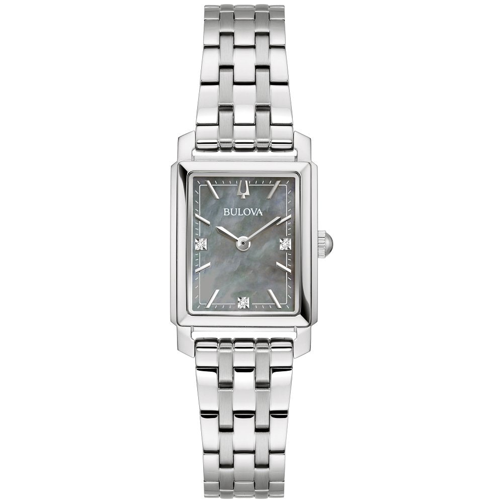 Bulova Silver-Tone Stainless Steel Dress/Classic Classic Sutton Ladies Watch (042429599680) 96P252