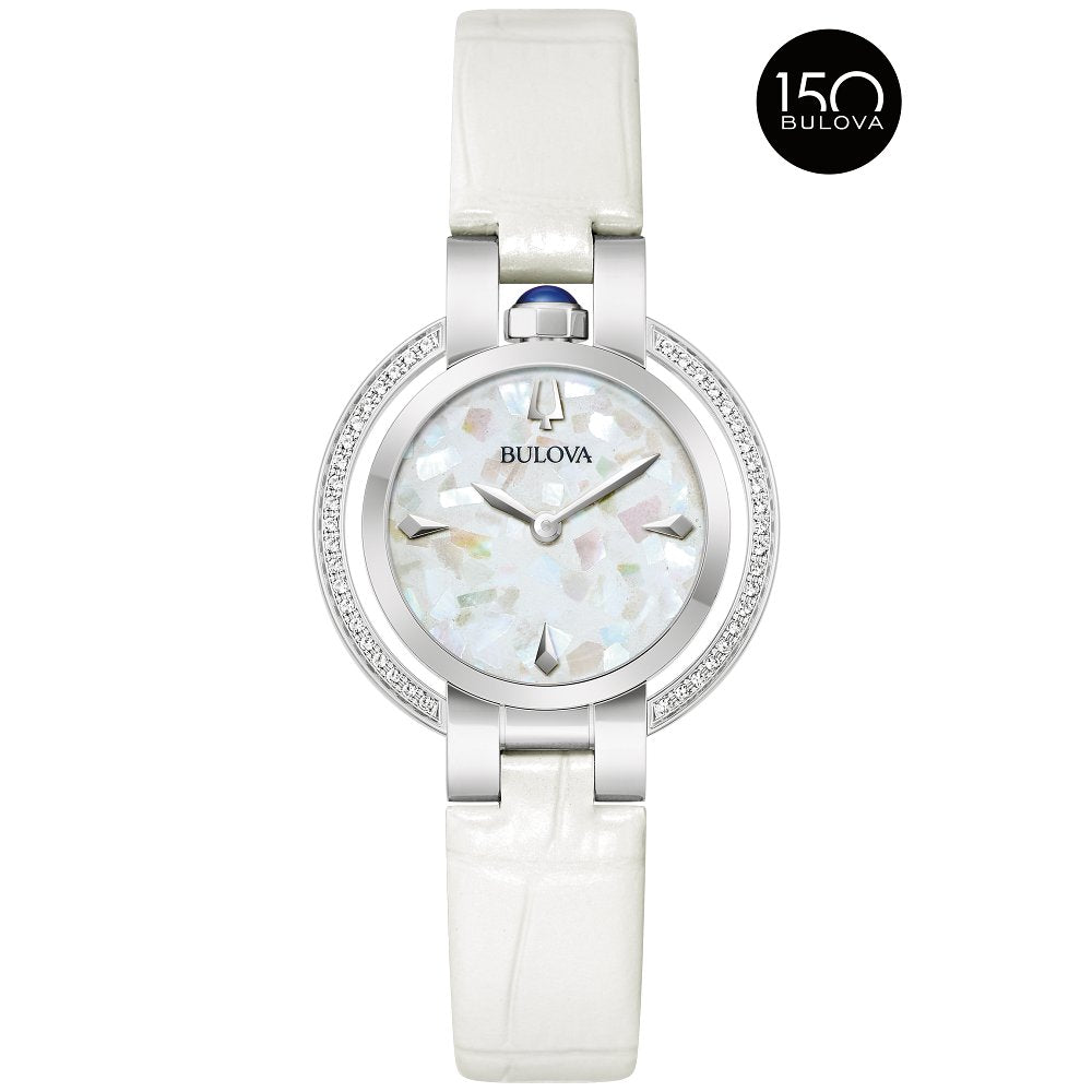 Bulova Silver-Tone Stainless Steel Dress/Classic Rubaiyat Four Seasons - Winter Ladies Watch (042429603448) 96R254