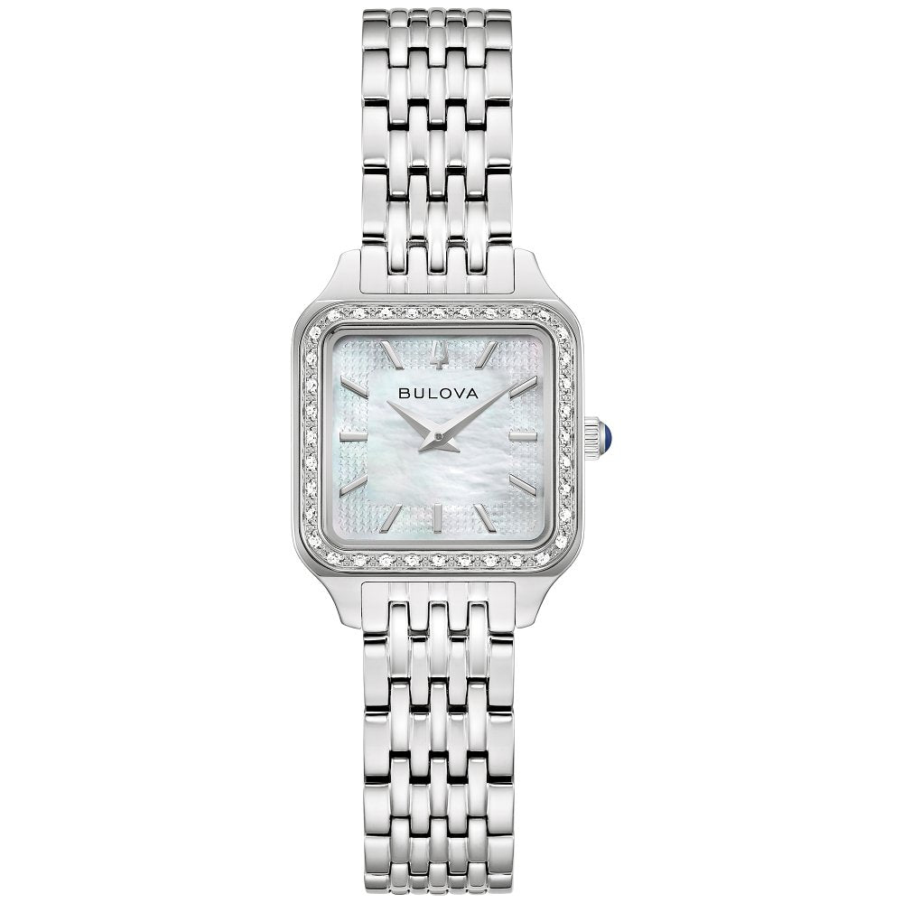 Bulova Silver-Tone Stainless Steel Dress/Classic Classic Sutton Ladies Watch (042429607484) 96R256