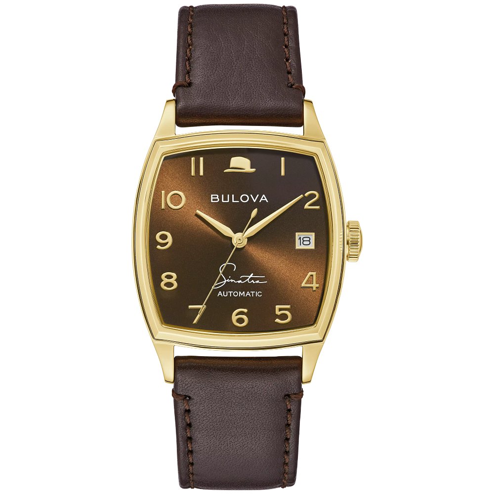 Bulova Gold-Tone Stainless Steel Dress/Classic Frank Sinatra Young at Heart Mens Watch (042429585317) 97B198