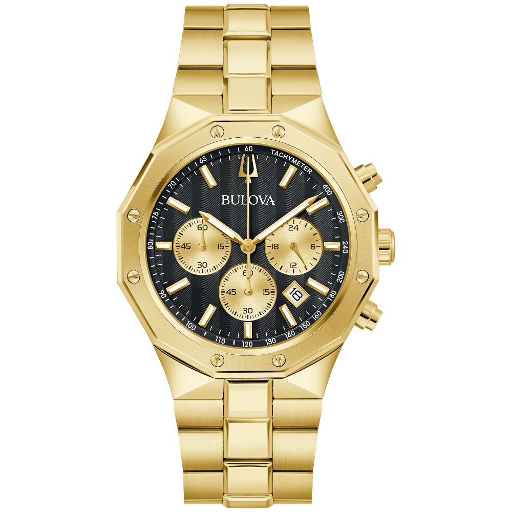 Bulova Gold-Tone Stainless Steel Dress/Classic Classic Prestige Mens Watch (042429603356) 97B232