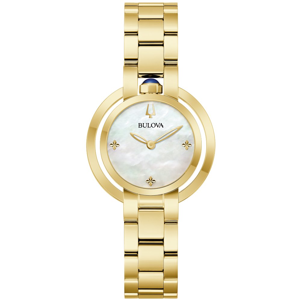 Bulova Gold-Tone Stainless Steel Dress/Classic Classic Rubaiyat Ladies Watch (042429603462) 97L181
