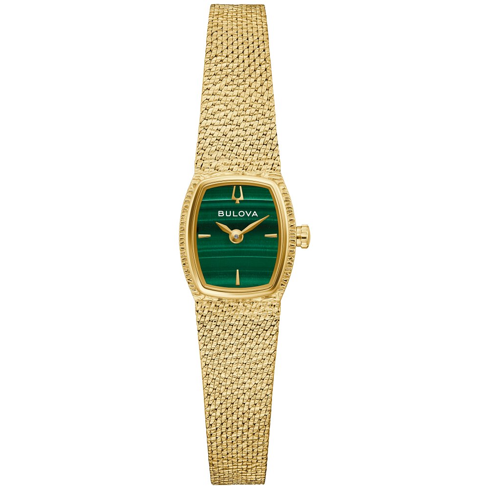 Bulova Gold-Tone Stainless Steel Dress/Classic Classic Goddess of Time Ladies Watch (042429605145) 97L184