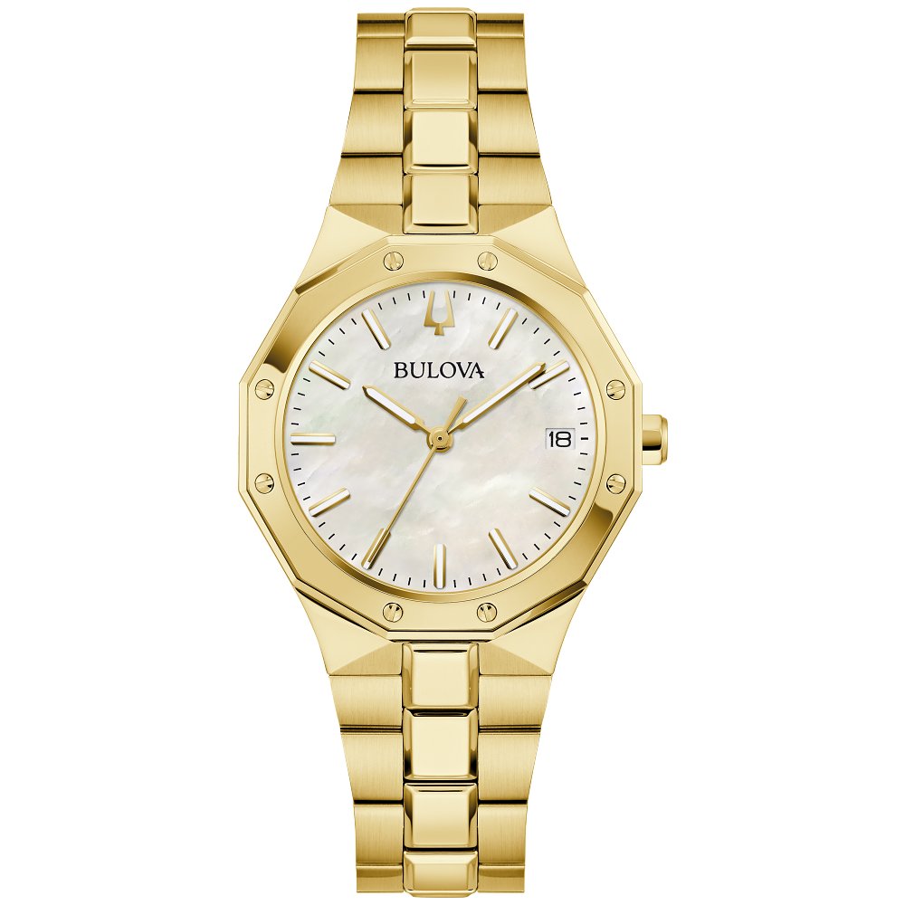 Bulova Gold-Tone Stainless Steel Dress/Classic Classic Prestige Ladies Watch (042429603387) 97M119