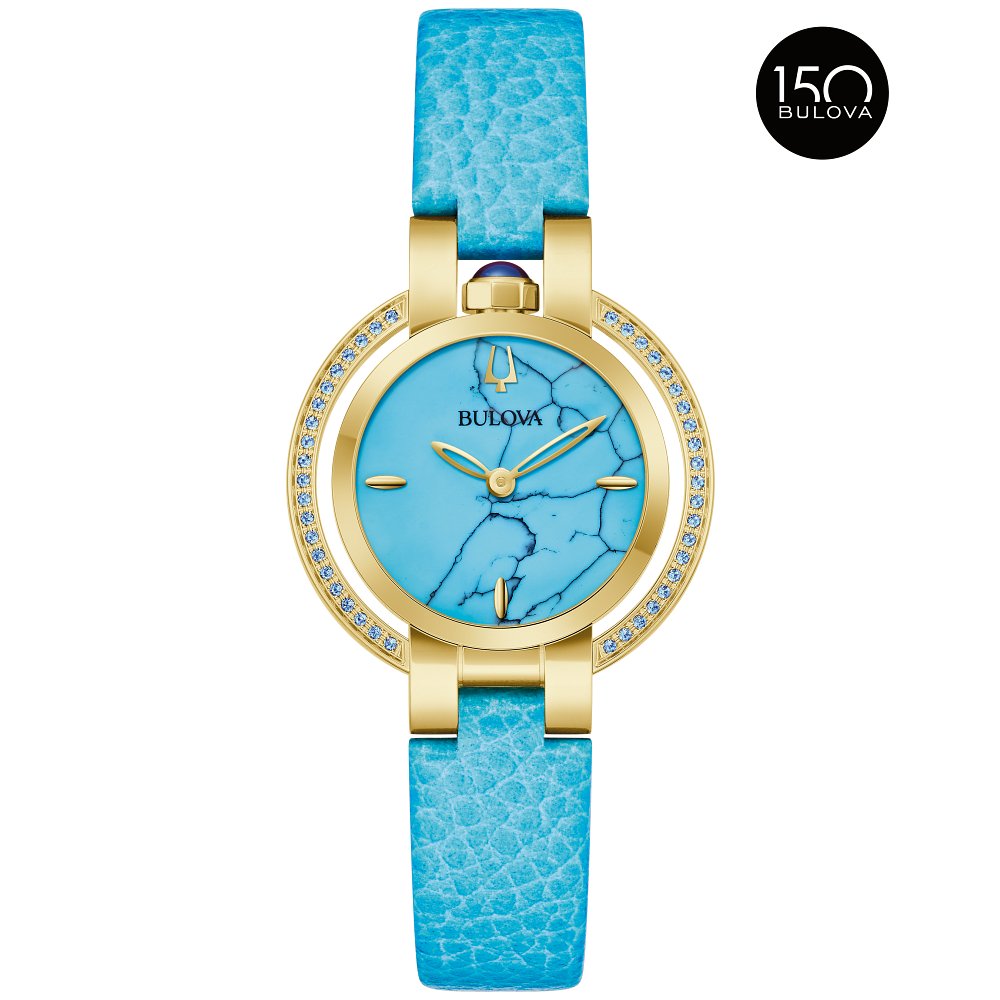 Bulova Gold-Tone Stainless Steel Dress/Classic Rubaiyat Four Seasons - Summer Ladies Watch (042429603479) 97R104