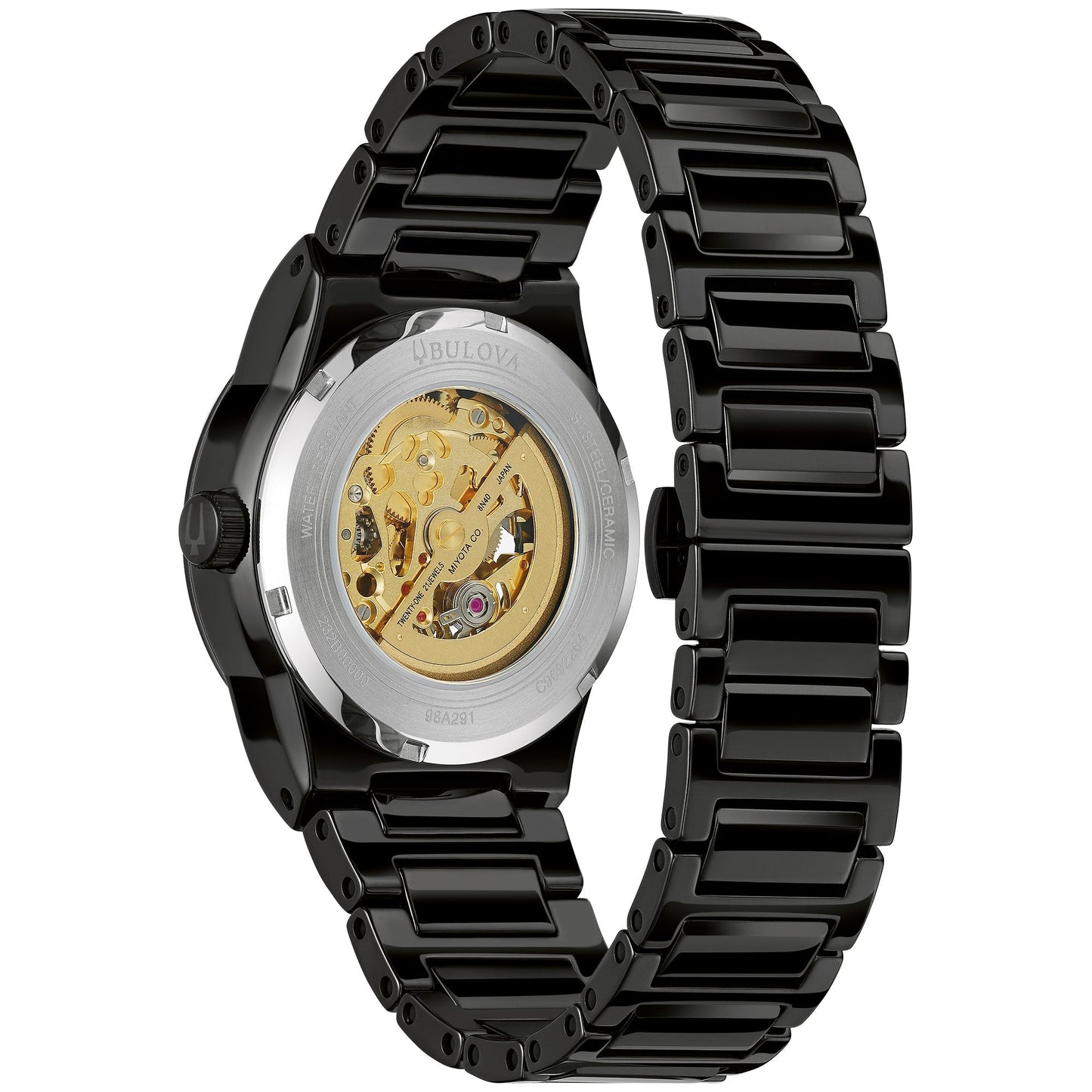 Bulova Modern Modern Mens Watch Ceramic & Stainless Steel (8077821739238) (10220878856385)