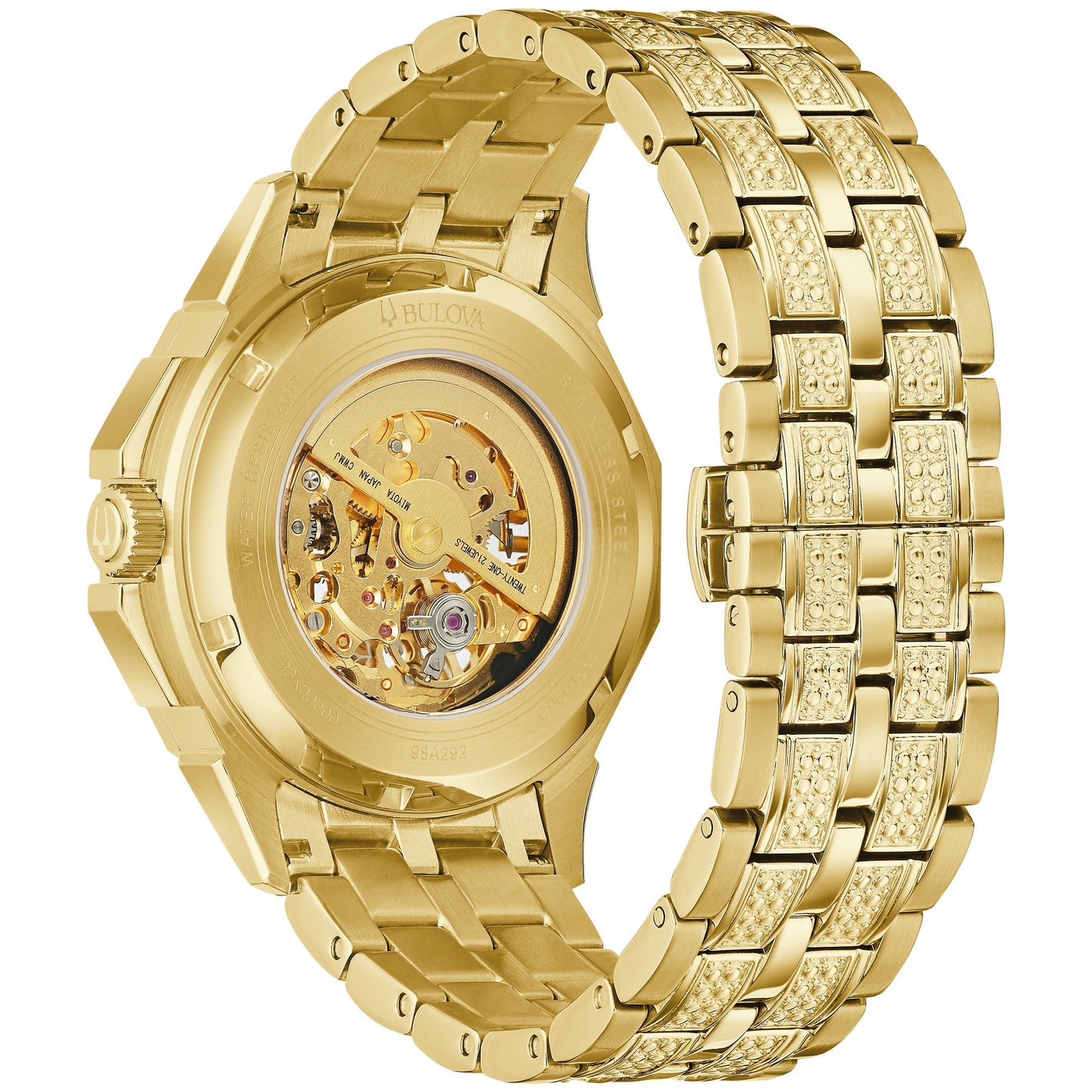 Bulova Dress/Classic Crystal Mens Watch Stainless Steel (8077821772006) (10220878659777)