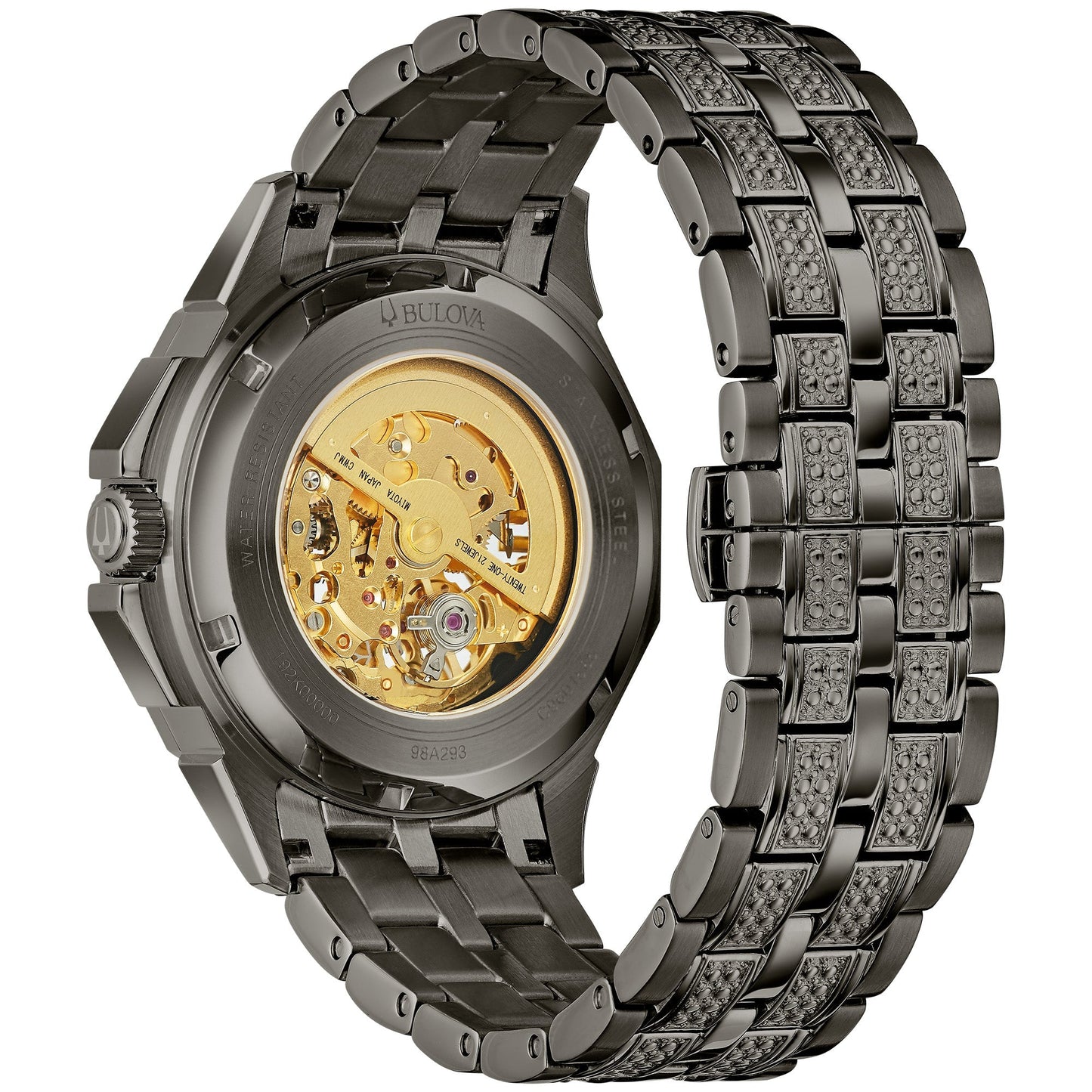 Bulova Dress/Classic Crystal Mens Watch Stainless Steel (8077821870310) (10220878397633)