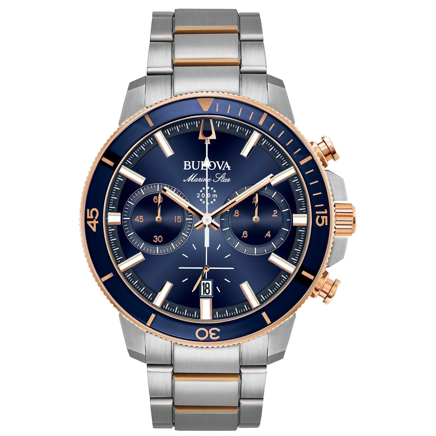 Bulova Performance Marine Star Mens Watch Stainless Steel (8077822001382)