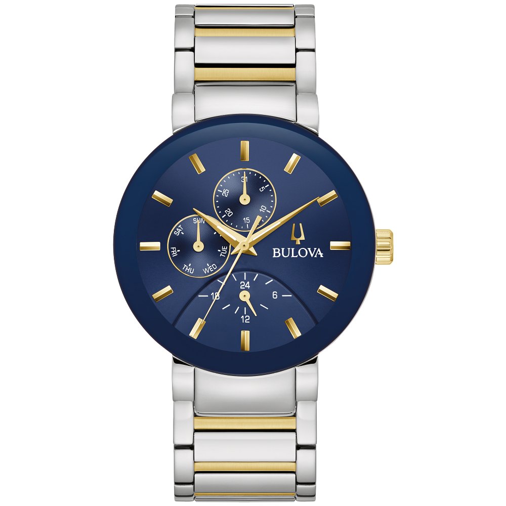 Bulova Two-Tone Stainless Steel Modern Modern Futuro Mens Watch (042429597921) 98C148