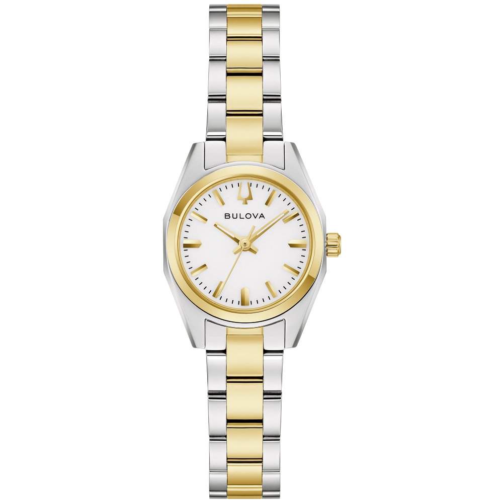 Bulova Two-Tone Stainless Steel Dress/Classic Classic Surveyor Ladies Watch (042429607477) 98L331