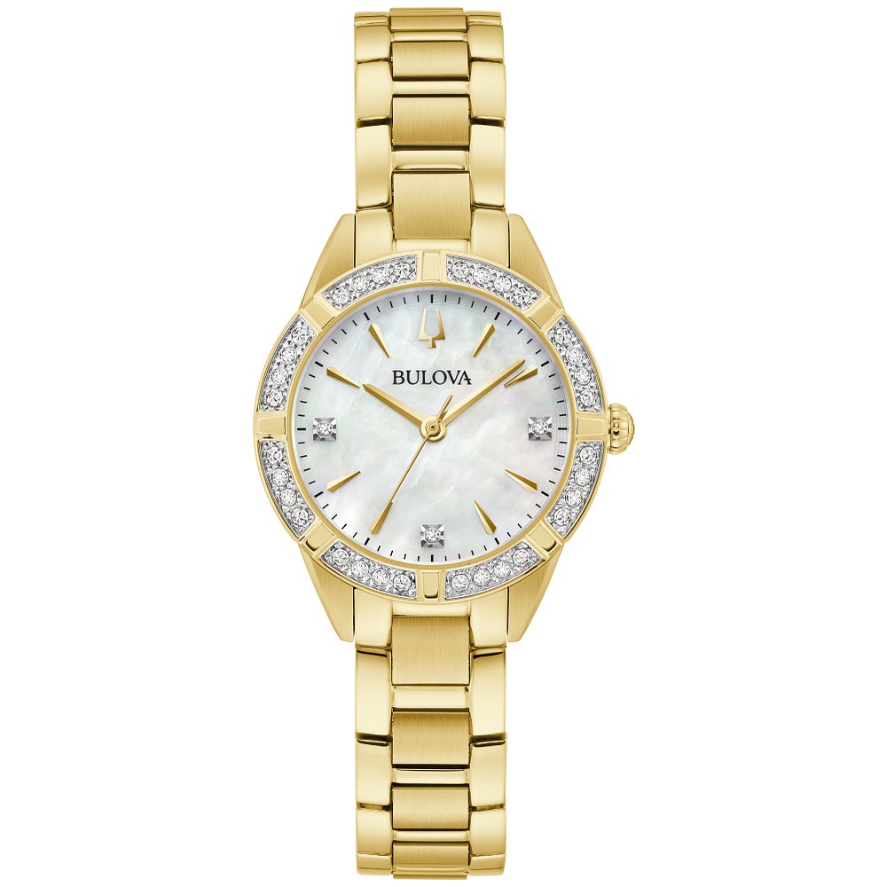 Bulova Gold-Tone Stainless Steel Dress/Classic Classic Sutton Ladies W –  RichardsJewelers