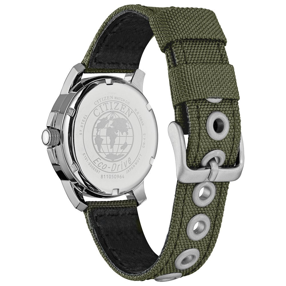 CITIZEN Eco-Drive Weekender Garrison Mens Stainless Steel (8434910724326)