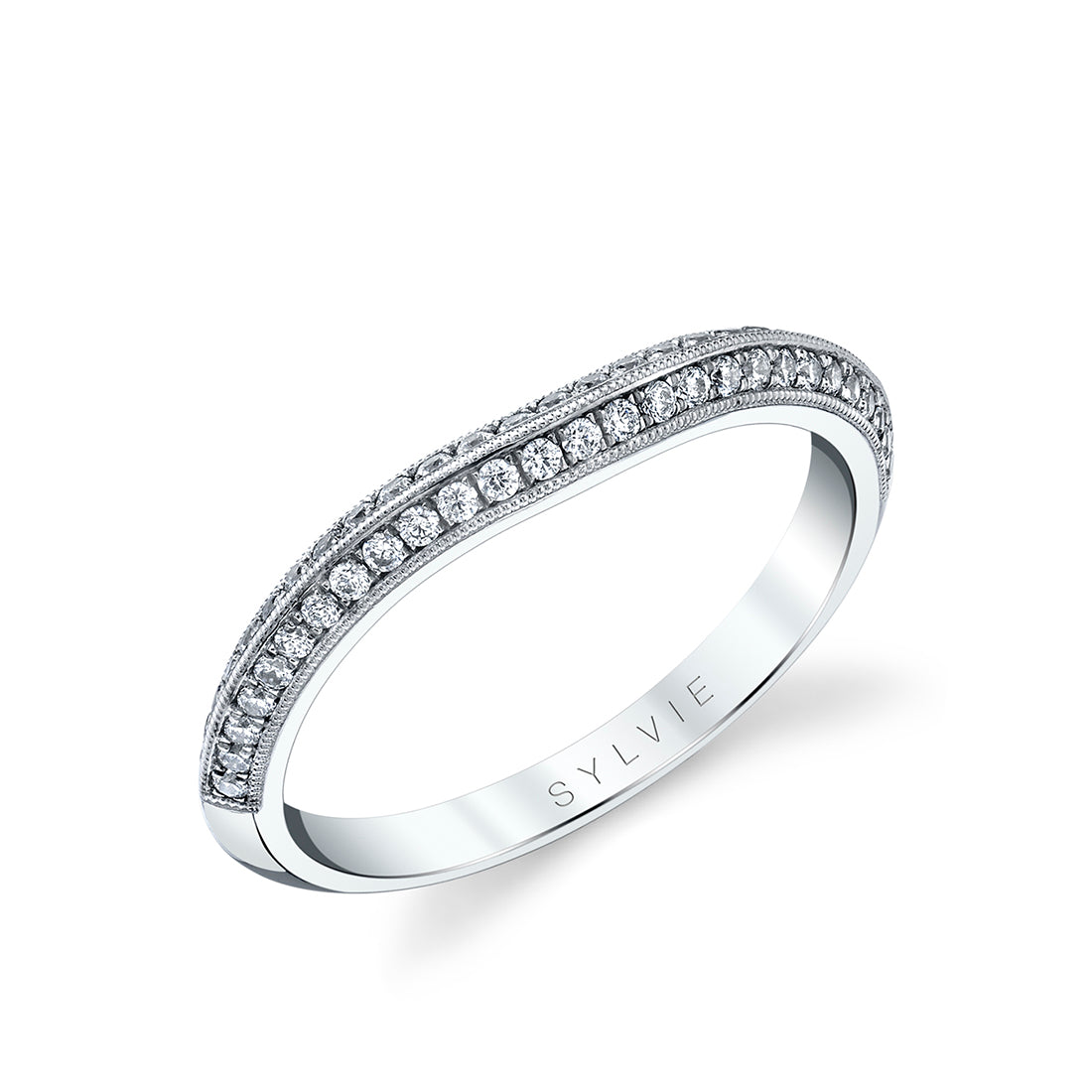 Vintage Inspired Micro Pave Wedding Band (10588532179137)