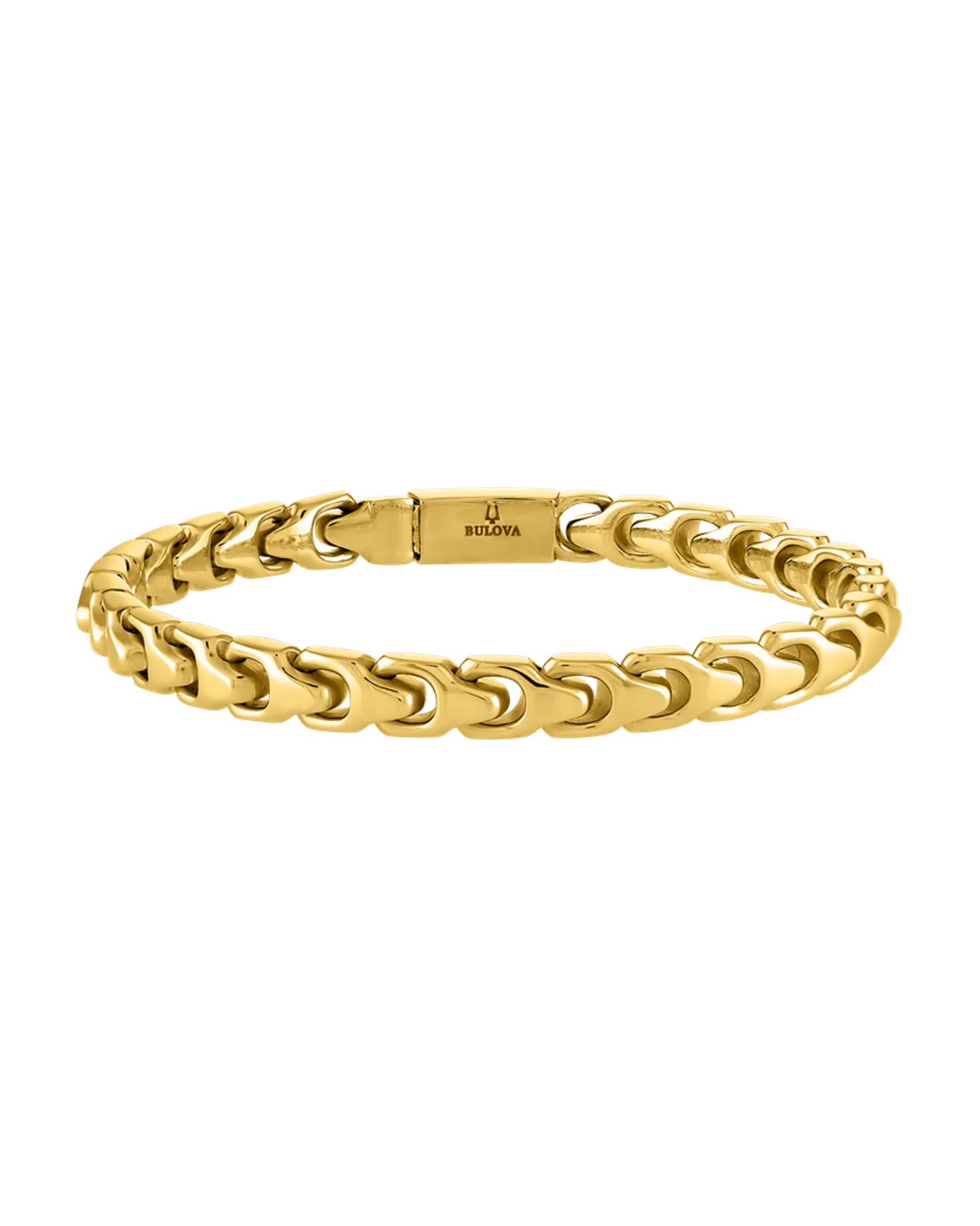 Black Stainless Steel Bulova Link™ Collection Mens Bracelet