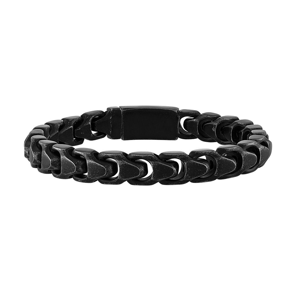 Black Steel Bulova Link™ Collection Mens Bracelet (042429595415) BVB1083-BKSTNA85