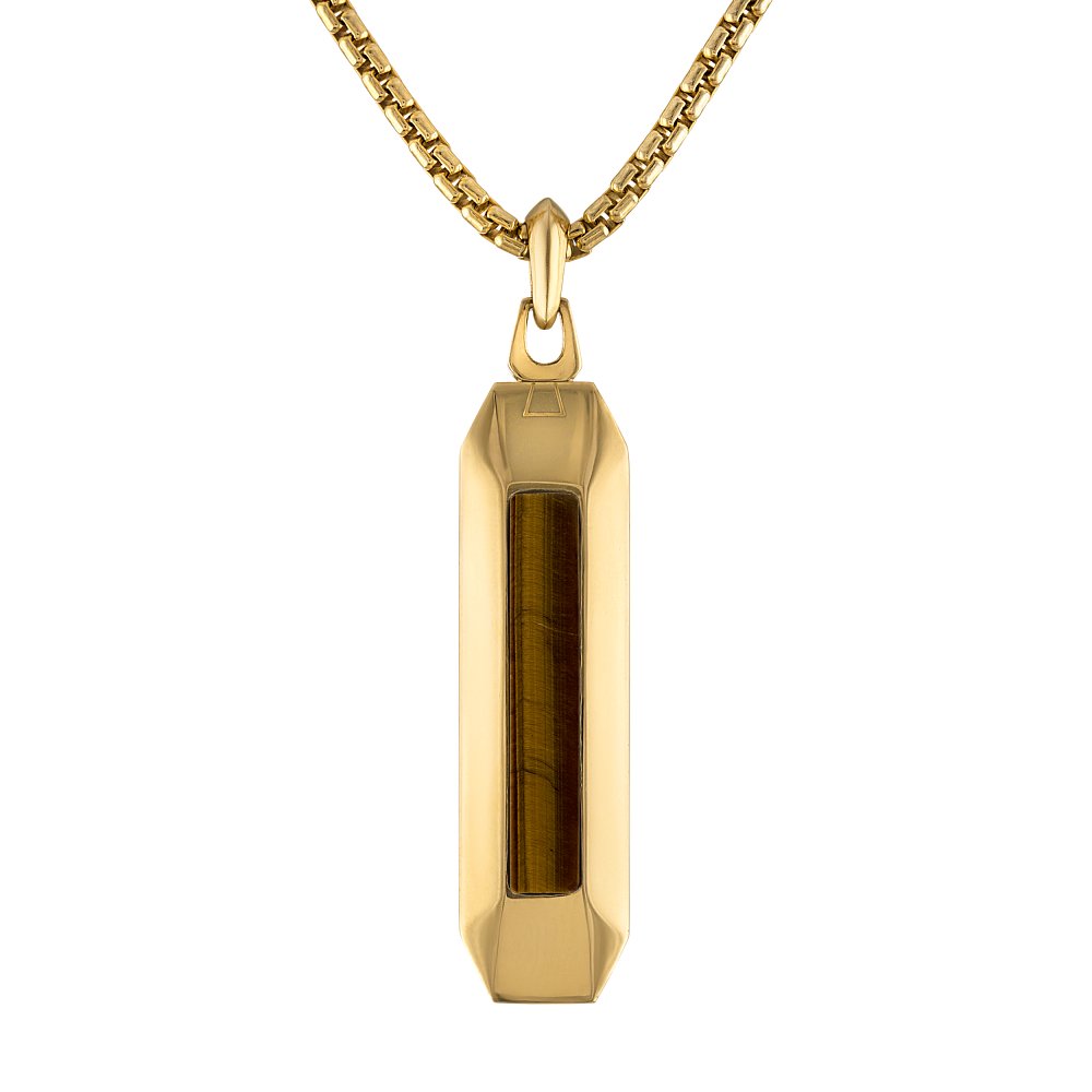 Yellow Stainless Steel Icon Collection Mens Pendant (042429598119) BVP1039-GSTYTE