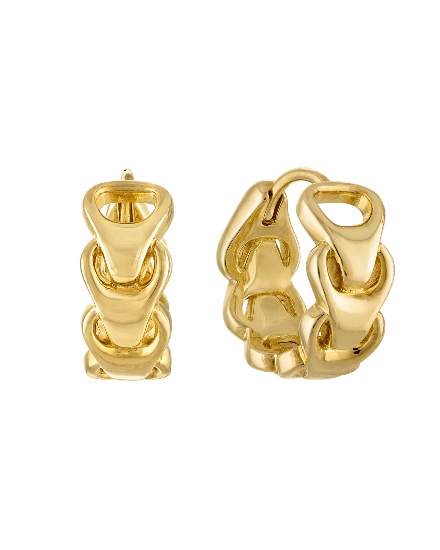 Yellow 14K Yellow Gold Plated Bulova Link™ Collection Mens Earring