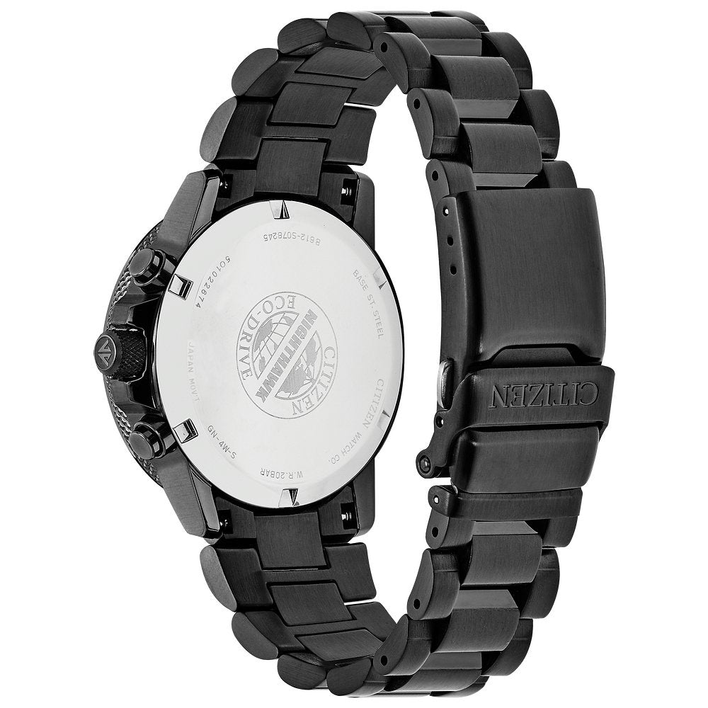 CITIZEN Eco-Drive Weekender Nighthawk Sport Casual Mens Stainless Steel (8434908954854)