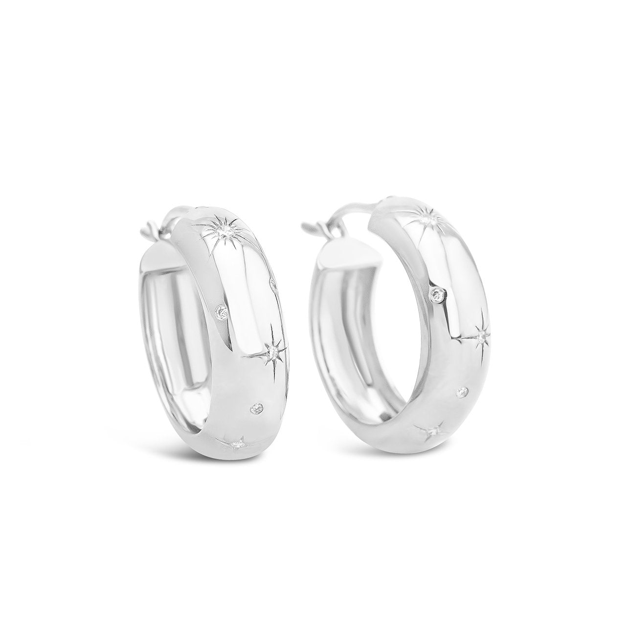 Dune Sterling Silver Cosmos Earrings (6967590420635) (10220945866945)