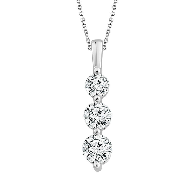 Diamond Fashion Pendant 0.75 ct tw 14k White Gold (8294423494886) (10220844089537)