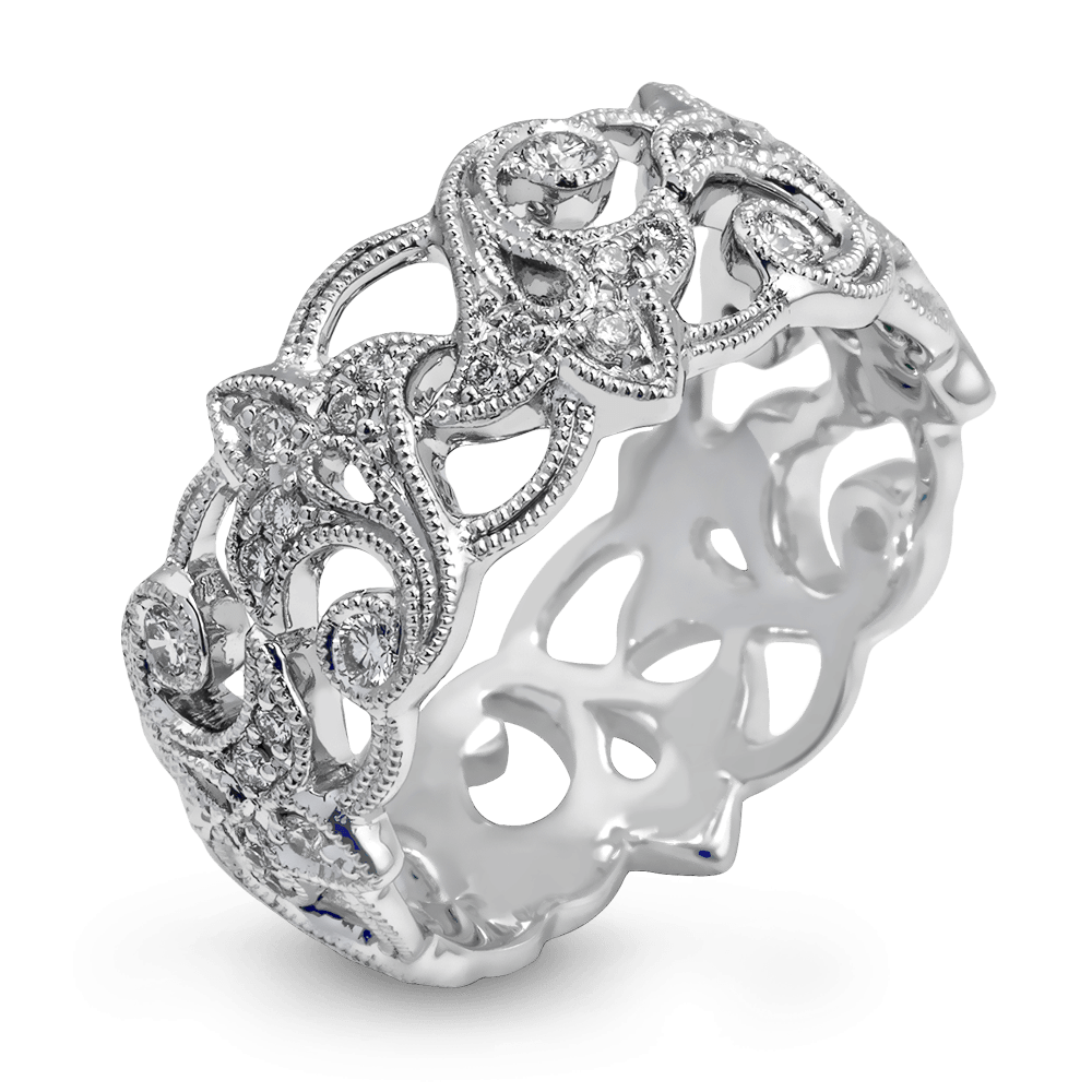 Diamond Ring With Open Work Regal Design (10590984110273)
