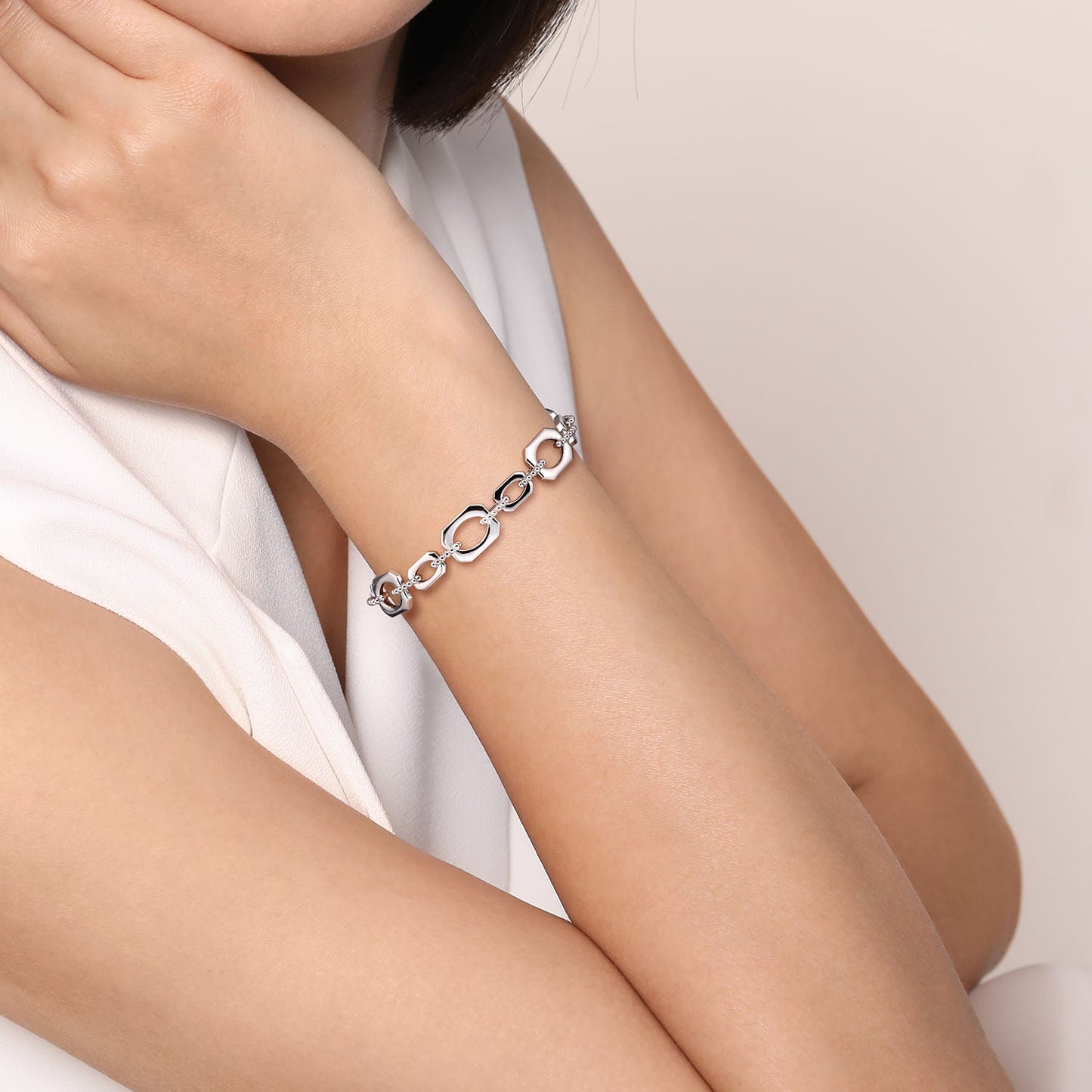 Plain Silver Bracelet
