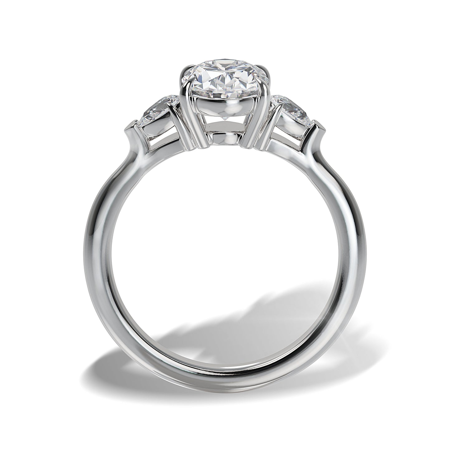 Lab Grown Diamond Three Stone Engagement Ring (8055182852326) (10220930859201)
