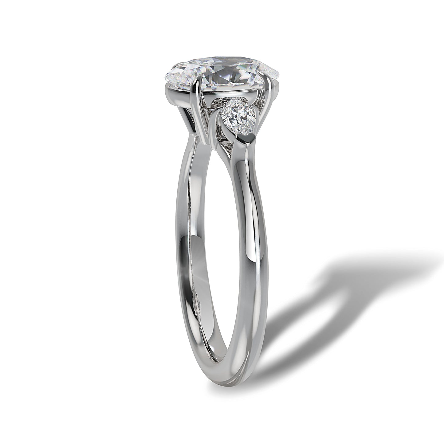 Lab Grown Diamond Three Stone Engagement Ring (8055182852326) (10220930859201)