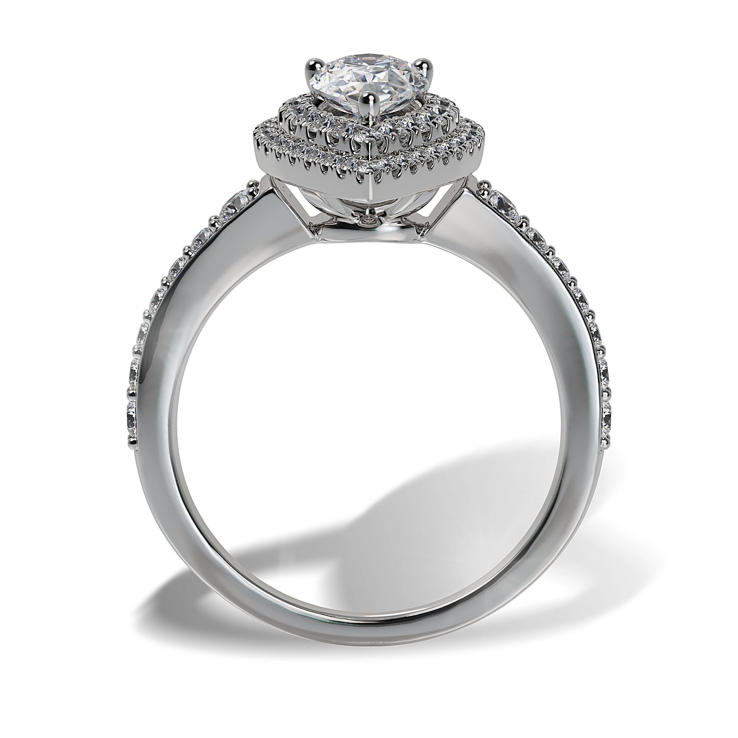 Lab Grown Diamond Halo Engagement Ring (8055182917862) (10220929679553)
