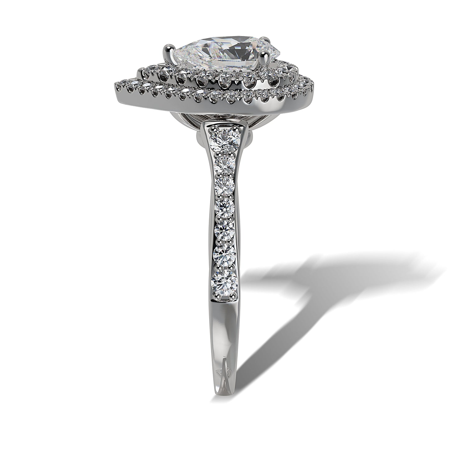 Lab Grown Diamond Halo Engagement Ring (8055182917862) (10220929679553)