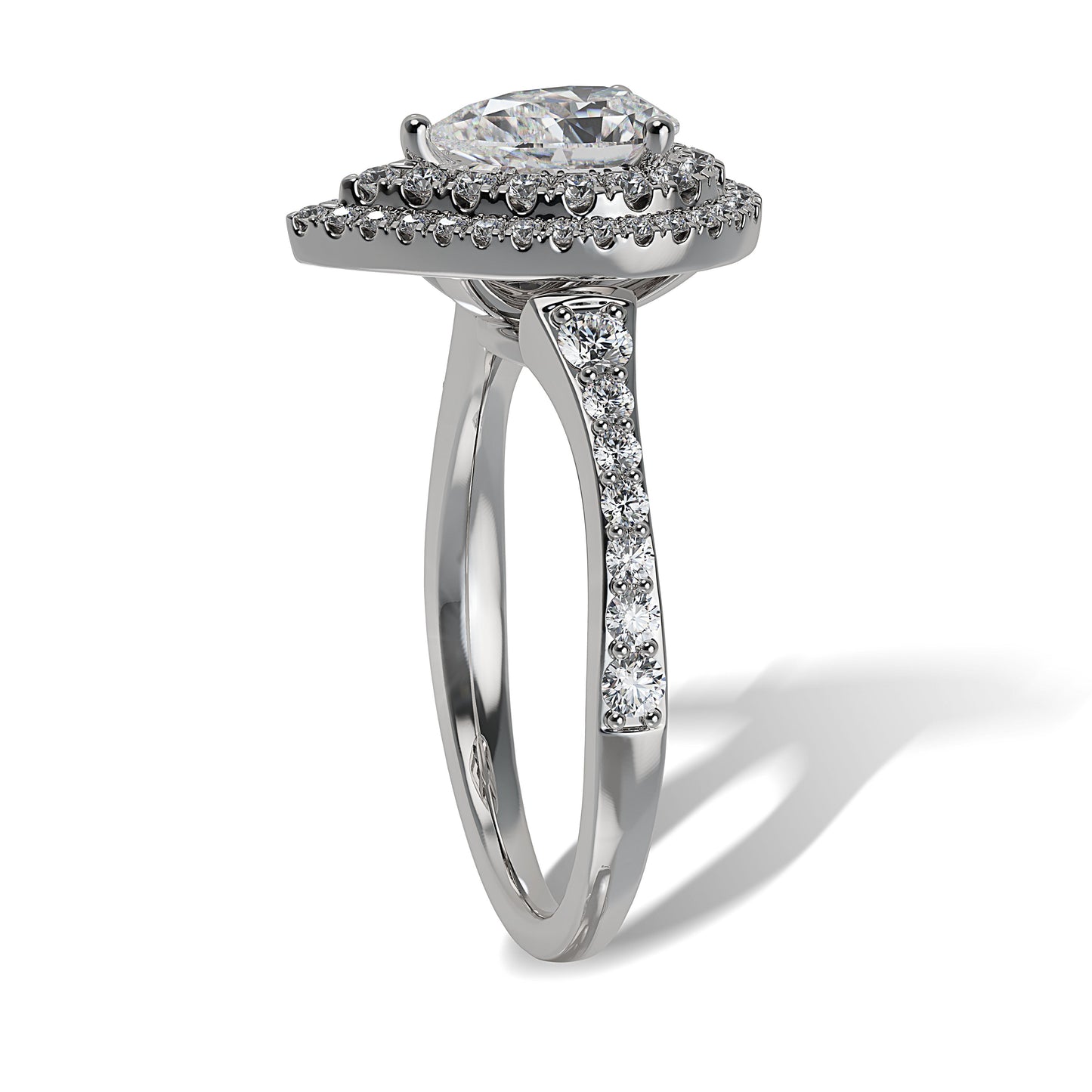 Lab Grown Diamond Halo Engagement Ring (8055182917862) (10220929679553)