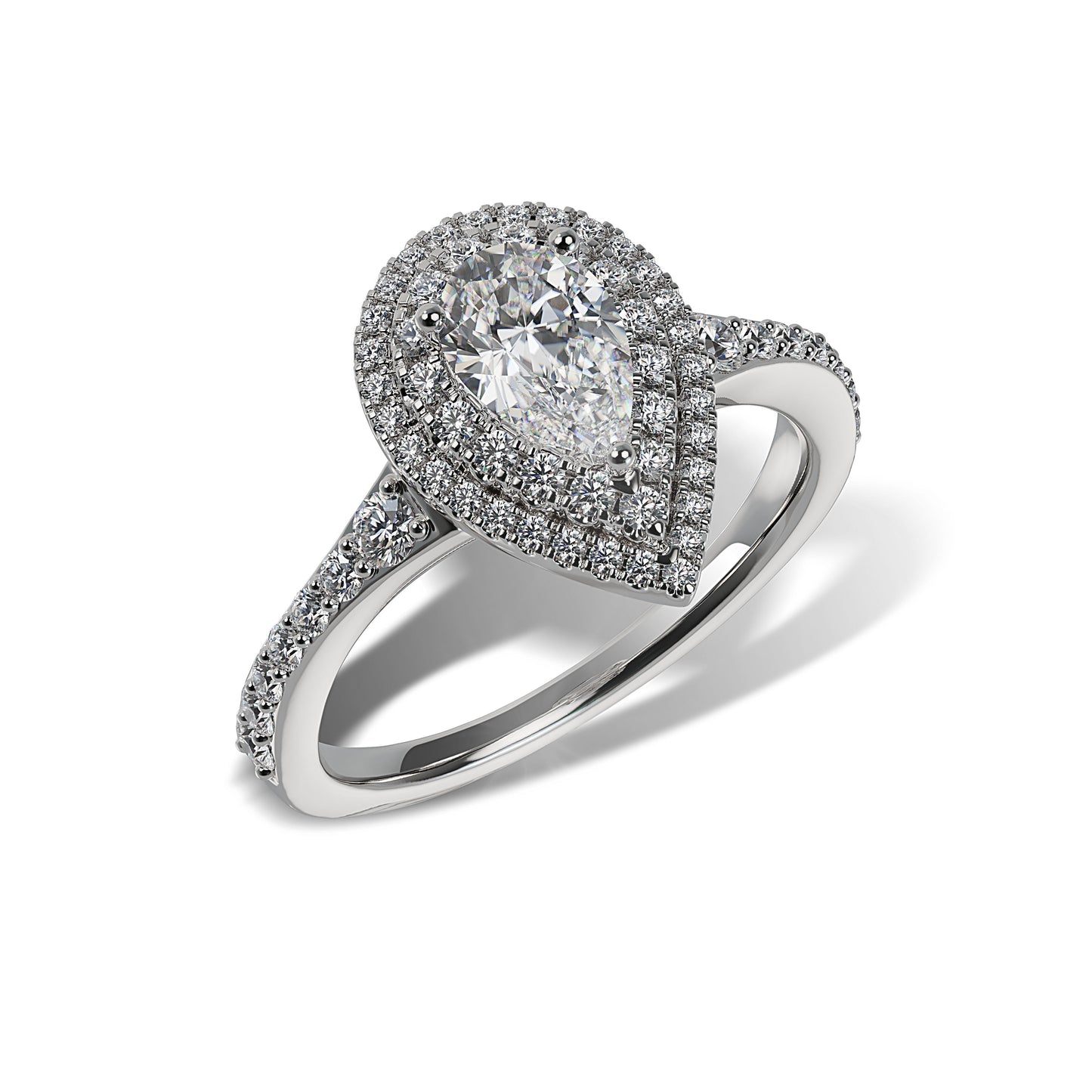 Lab Grown Diamond Halo Engagement Ring (8055182917862) (10220929679553)