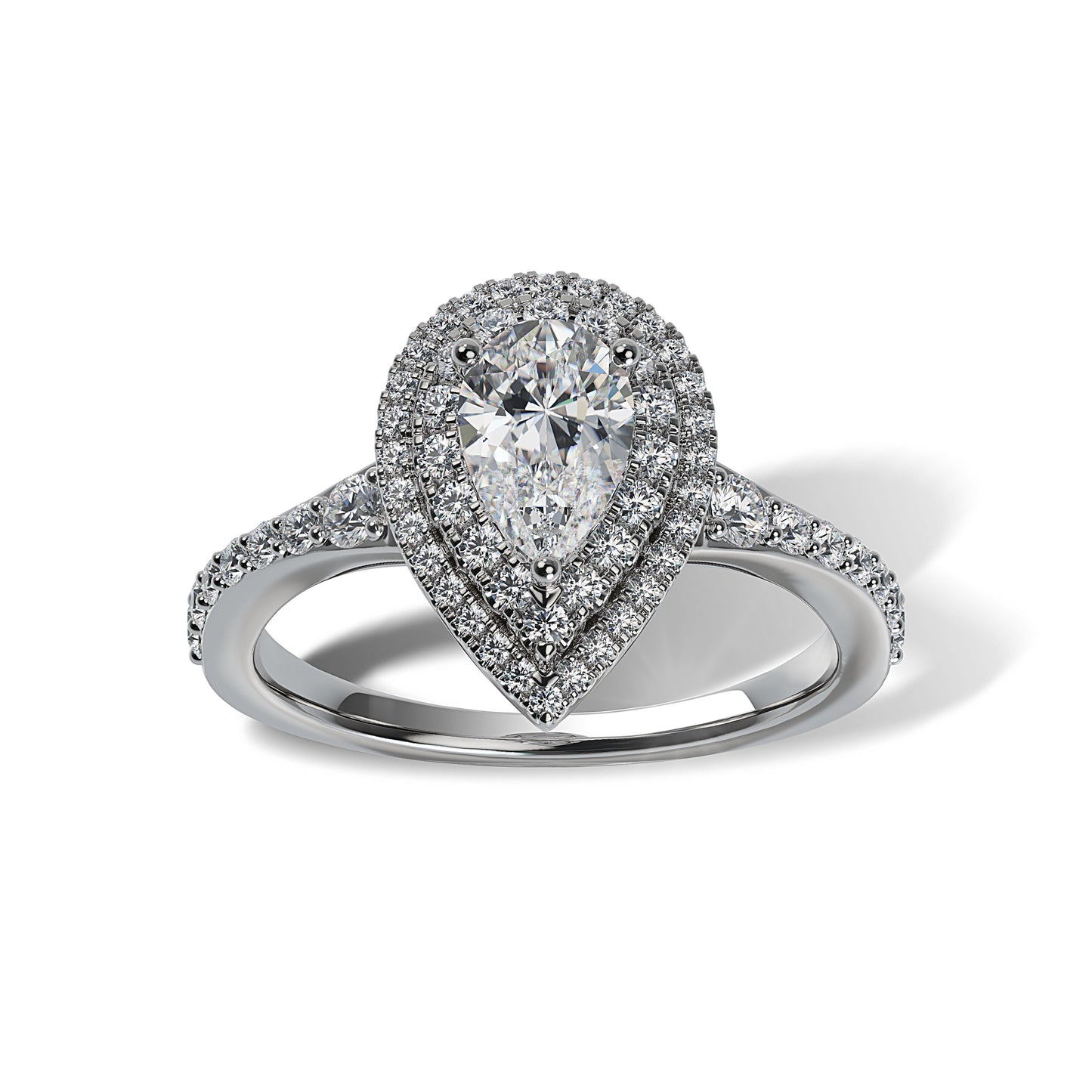 Lab Grown Diamond Halo Engagement Ring (8055182917862) (10220929679553)