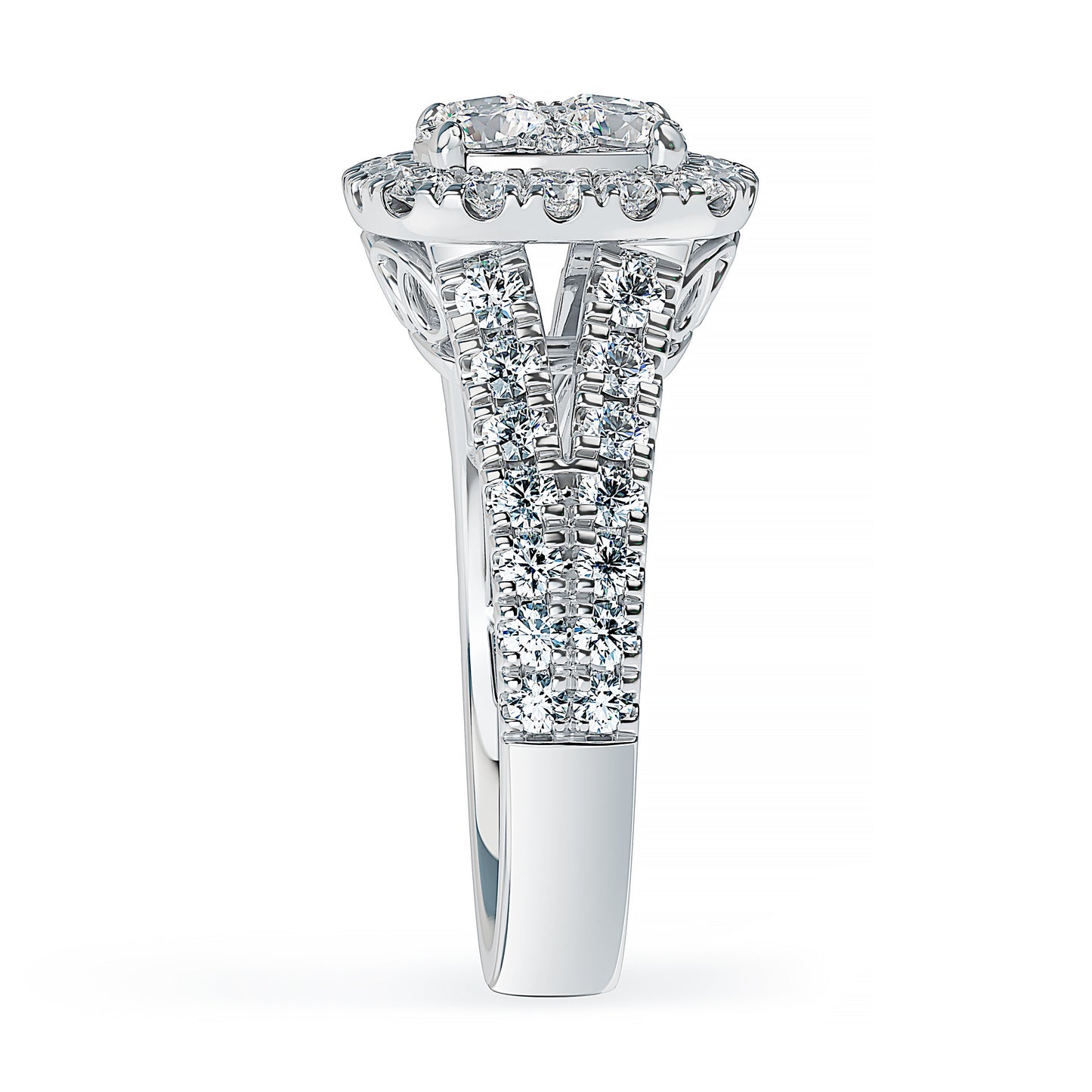 Lab Grown Diamond Halo Engagement Ring (8055183081702) (10220923191489)