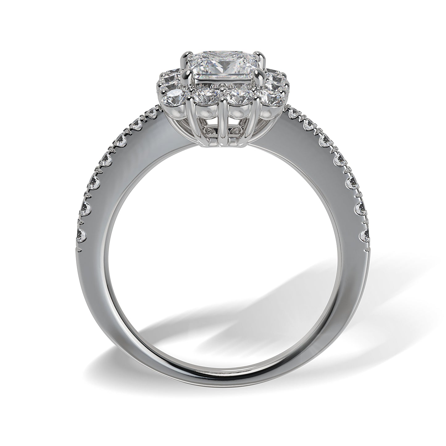 Lab Grown Diamond Halo Engagement Ring (8055183212774) (10220918145217)