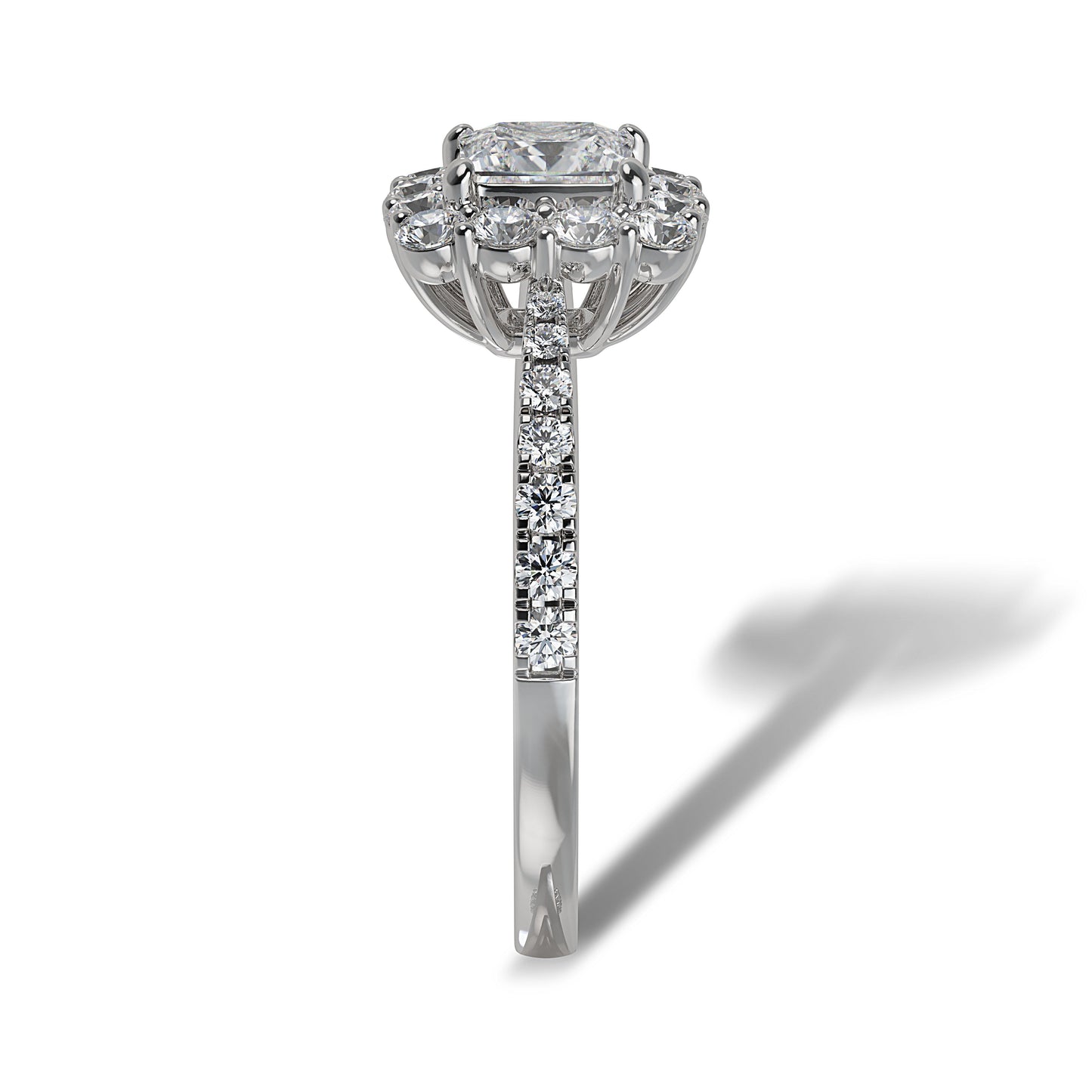 Lab Grown Diamond Halo Engagement Ring (8055183212774) (10220918145217)