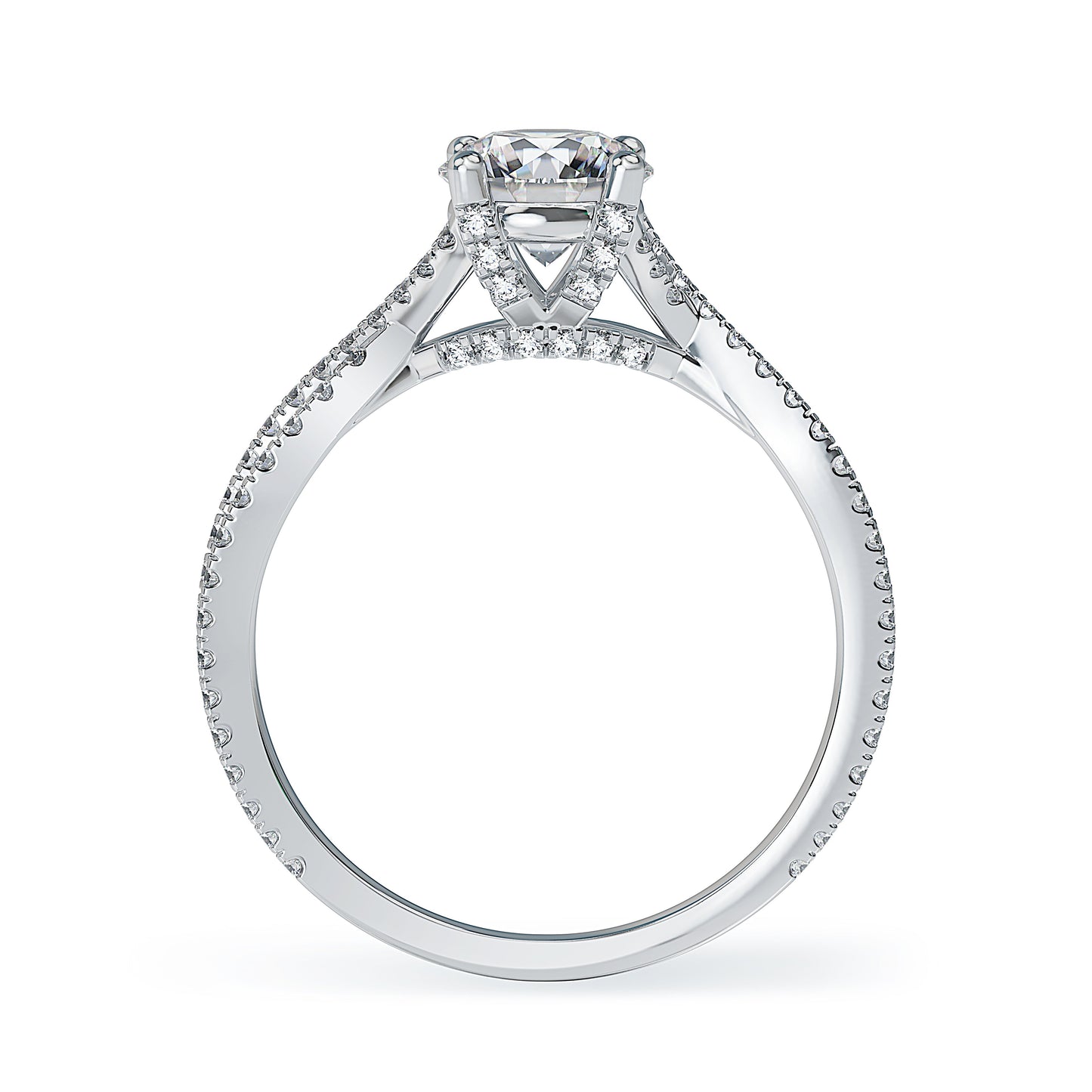 Lab Grown Diamond Engagamenet Ring (8055183311078) (10220916539585)