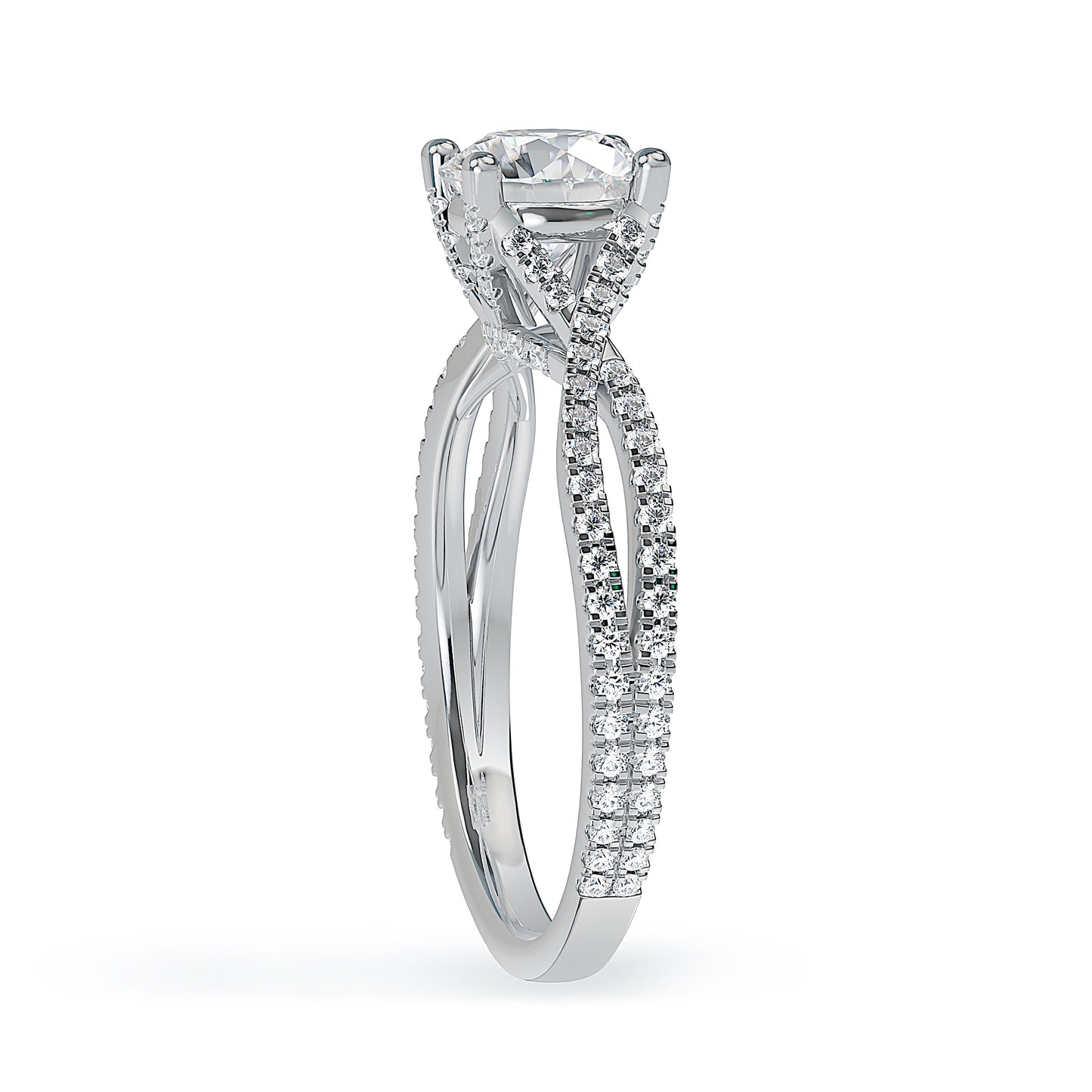 Lab Grown Diamond Engagamenet Ring (8055183311078) (10220916539585)