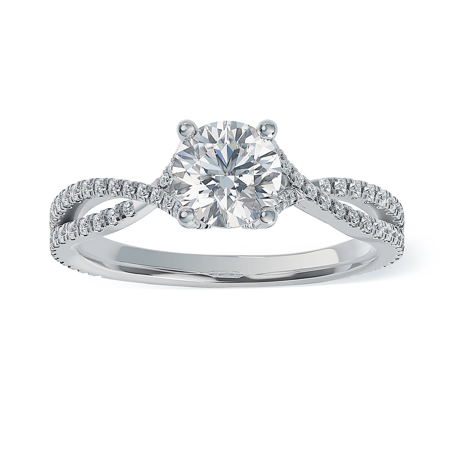 Lab Grown Diamond Engagamenet Ring (8055183311078) (10220916539585)