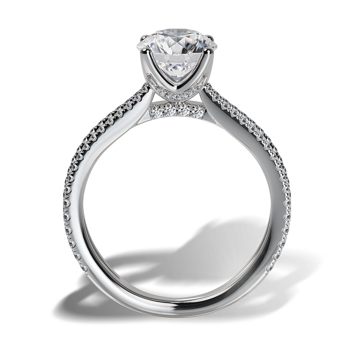 Lab Grown Diamond Engagamenet Ring (8055183343846) (10220915818689)