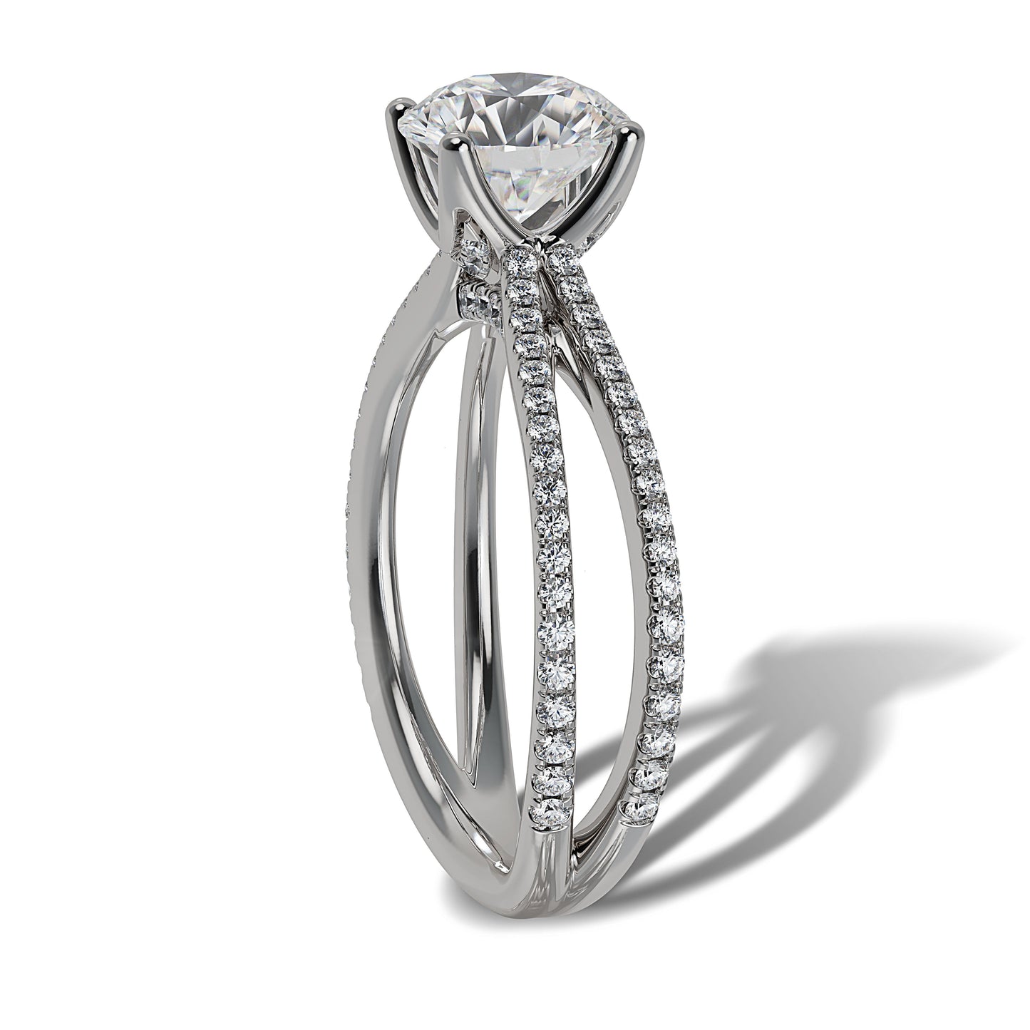 Lab Grown Diamond Engagamenet Ring (8055183343846) (10220915818689)