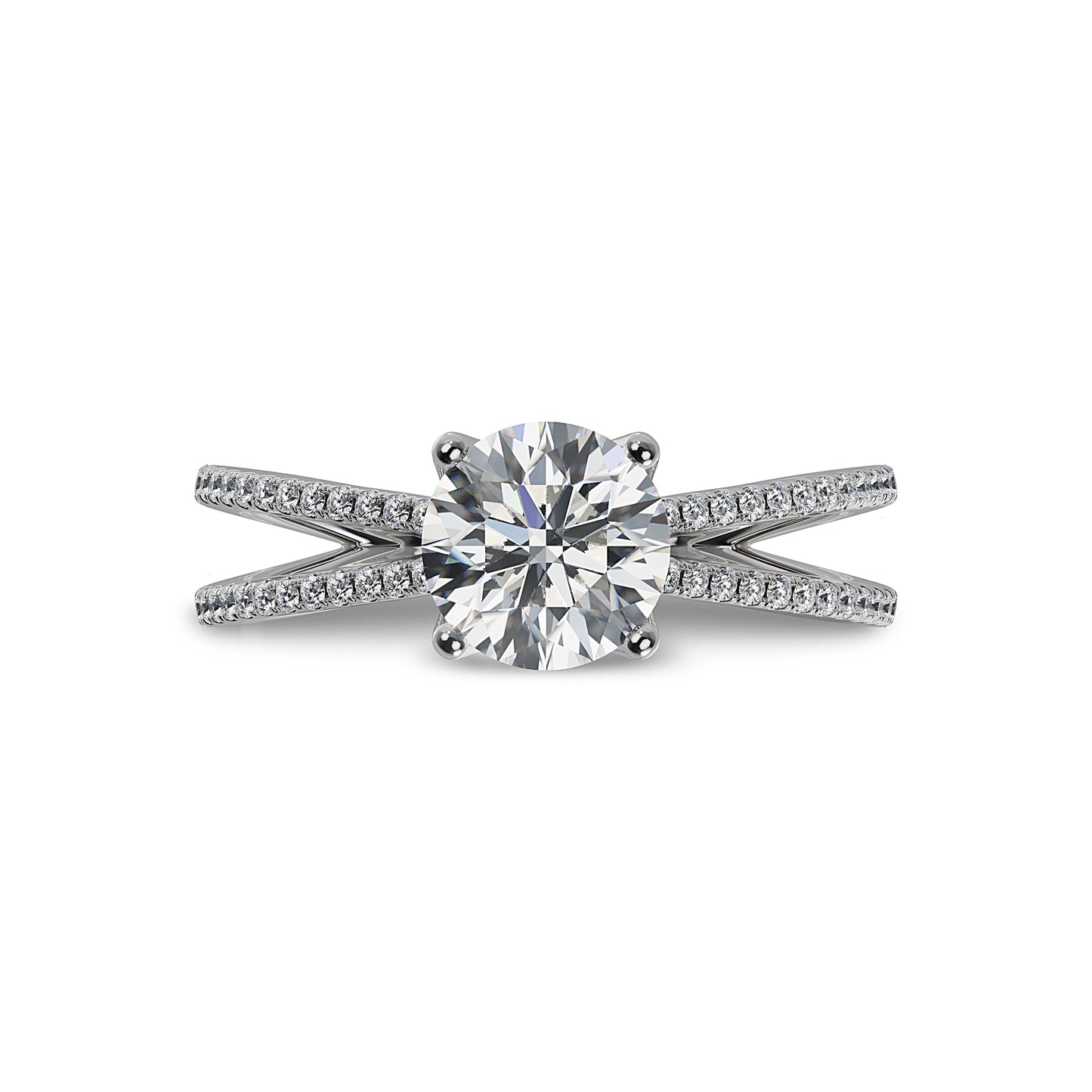 Lab Grown Diamond Engagamenet Ring (8055183343846) (10220915818689)